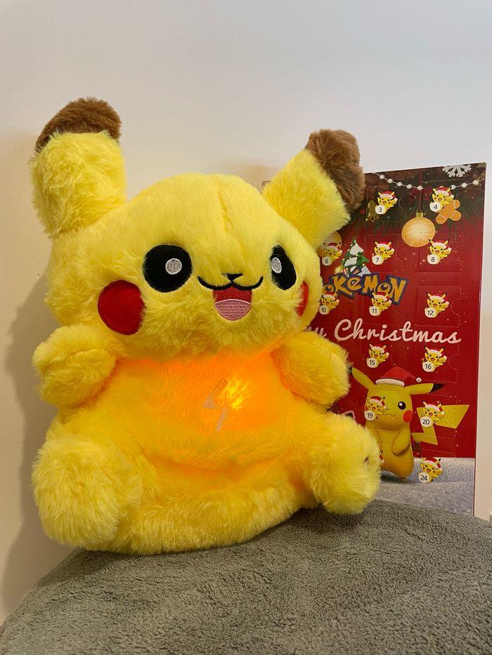 🎁🚨 OFFRE SPÉCIAL NOËL 🚨✨🎁🎅  Peluche lumineuserespirante PokémonPikachu + calendrier de l’Avent de Noël Pokémon - photo numéro 6