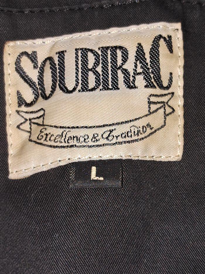 Veste de moto avec protection et dorsal en cuir véritable soubirac - photo numéro 5