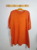 T-shirt Ralph Lauren Orange Logo Brodé Bleu Électrique Taille 2XL Homme