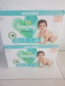 Lot de 2 cartons de couches PAMPERS harmonie taille 3