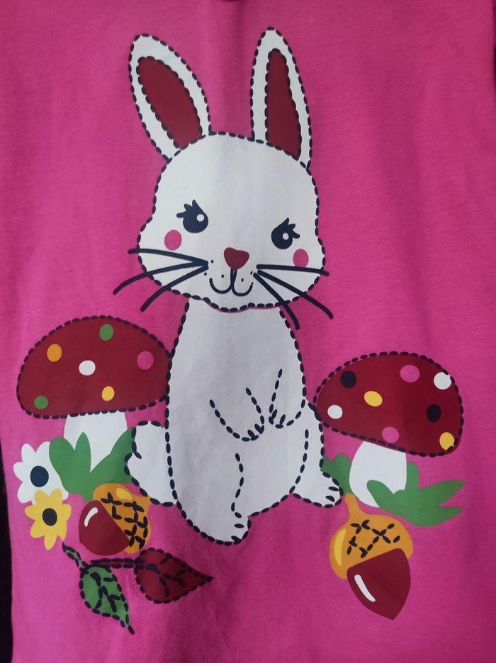 Sweatshirt  lapin rose 8 ans Bpc - photo numéro 2