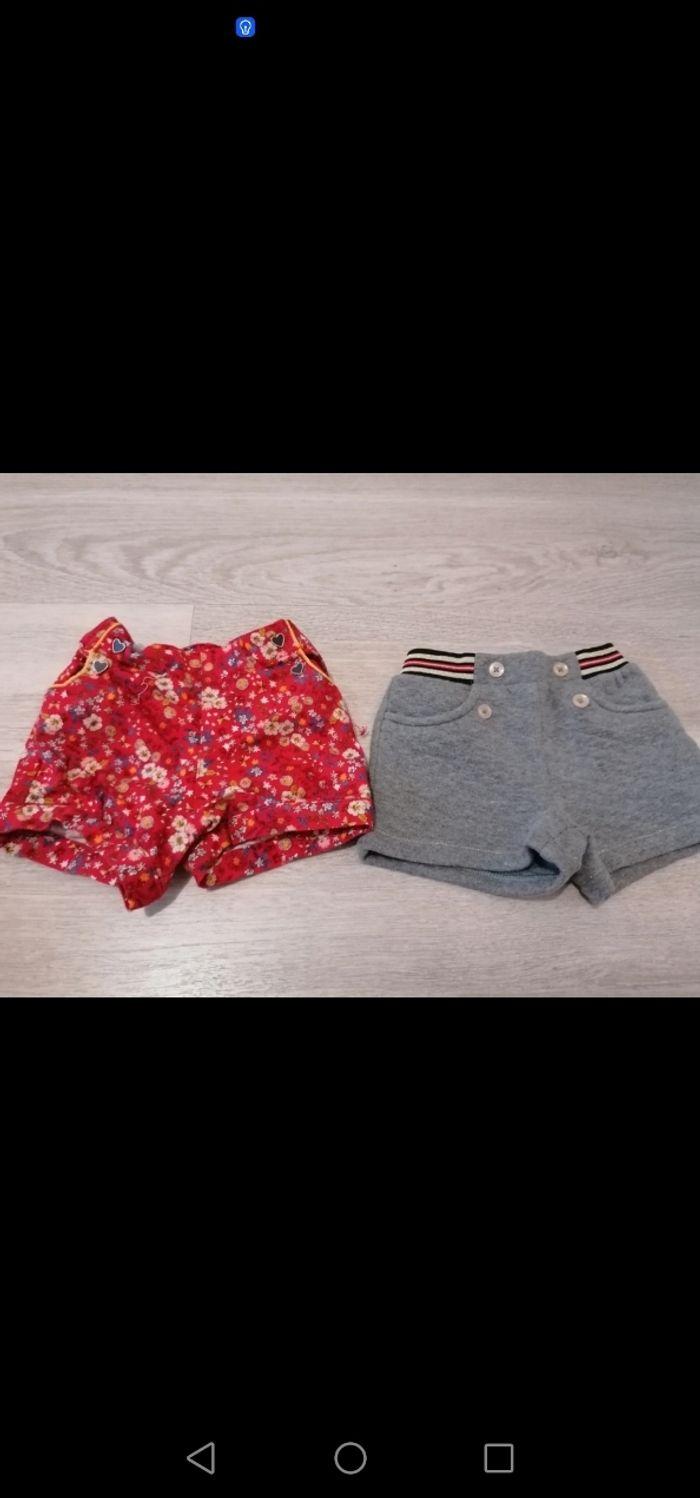 Lot shorts 9 mois