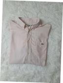 Chemise manches courtes lacoste rose taille L destockage été