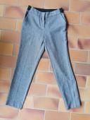 Pantalon slim, gris chiné, Primark, 34 Neuf