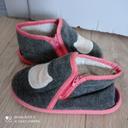 Chaussons gris chats P26