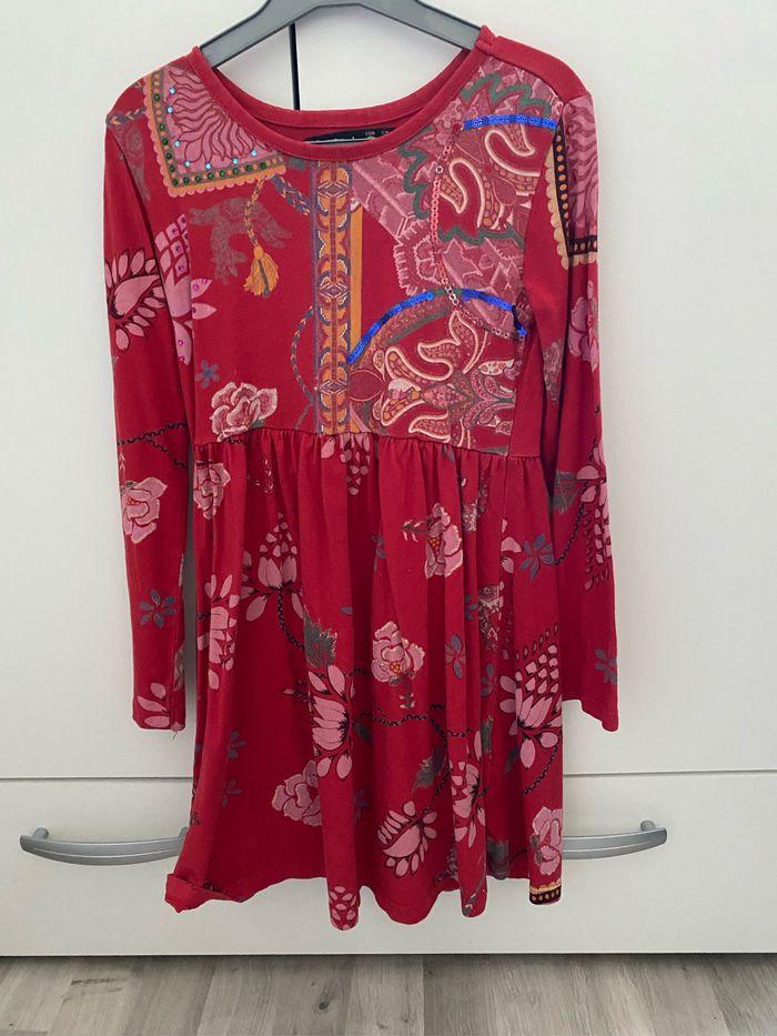 Robe desigual rouge 5-6 ans - photo numéro 2