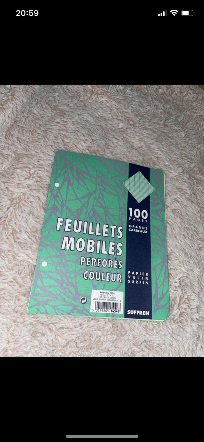 Feuillets mobiles - photo numéro 1