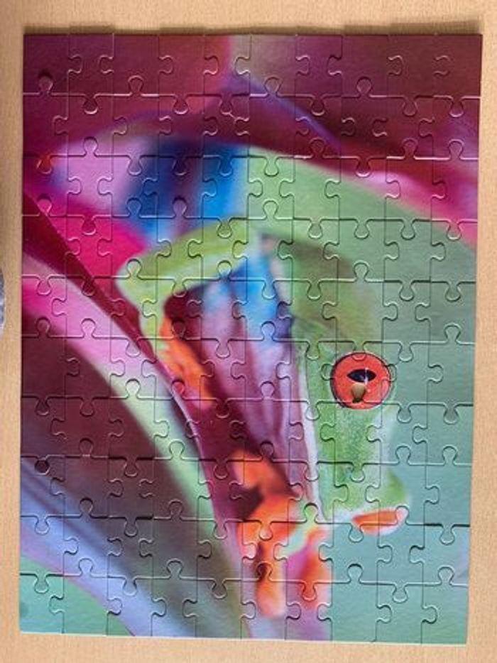 Puzzle animaux 4*100 pièces animaux exotiques - photo numéro 3