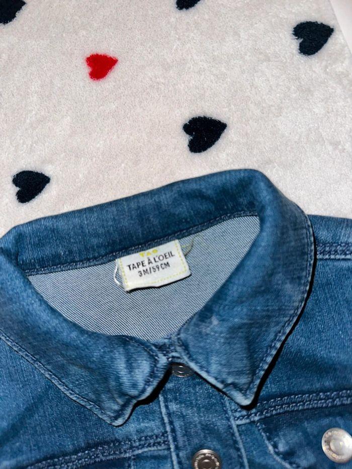 Veste en jean tape à l’œil 3mois fille - photo numéro 3