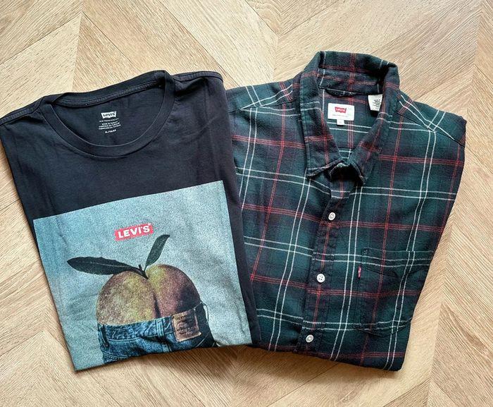 Lot t-shirt et chemise Levi’s homme taille XL - photo numéro 1