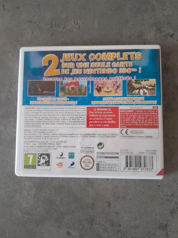 Combo pack : Madagascar 3 & The Croods jeu Nintendo 3DS Complet - photo numéro 3