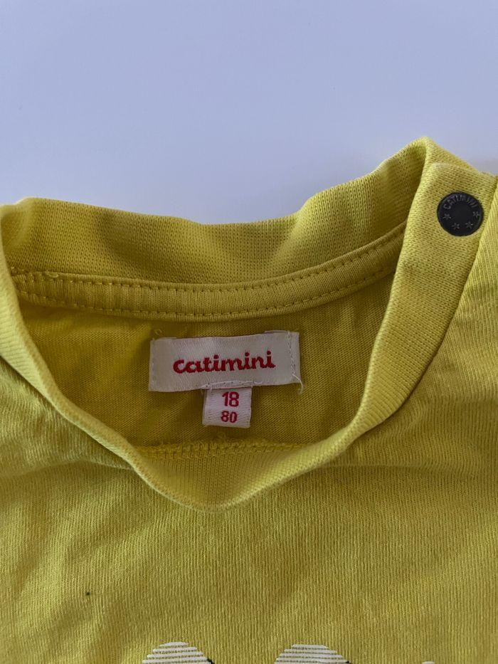 T-shirt jaune catimini 18m - photo numéro 3