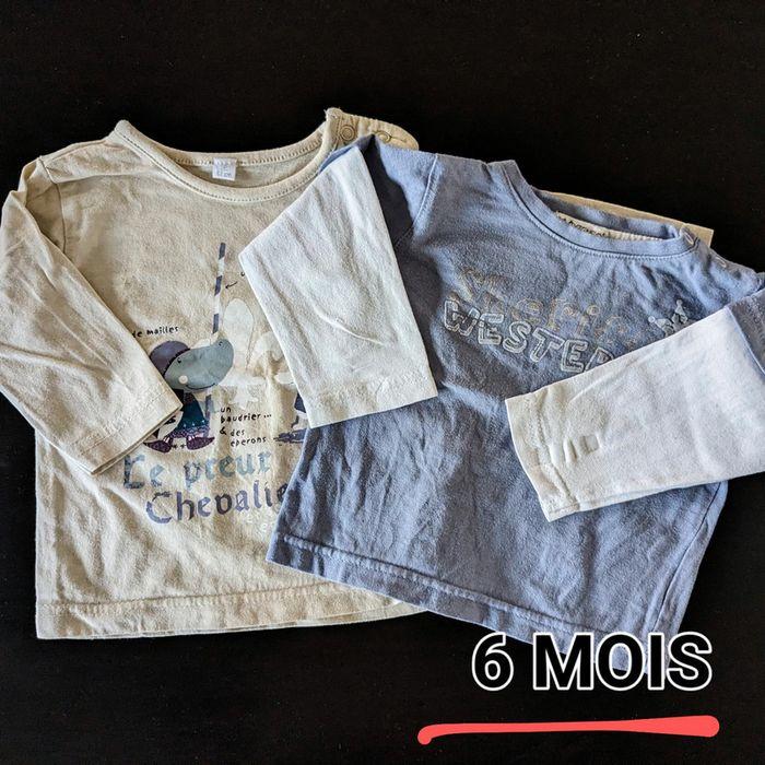 Lot de 2 t-shirts manches longues - photo numéro 1