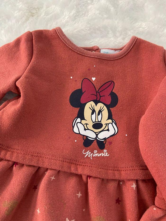 Jumelles: 2 robes rouge rouille  Minnie Disney Baby 62 nickel - photo numéro 4