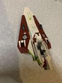 Lego Star Wars Obi Wan Starfighter Sans figurine 75333