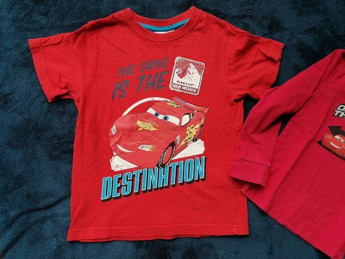 Lot 2 t-shirt rouge, Cars, 3ans - photo numéro 2