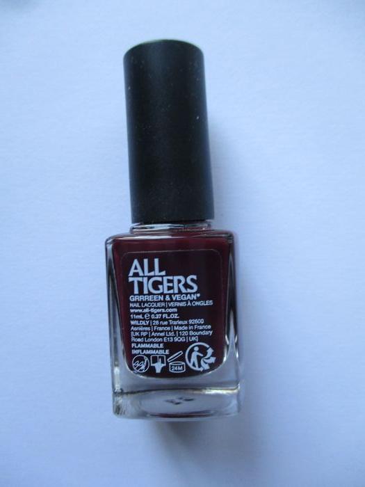 ALL TIGERS vernis à ongles  208 night red 11 ml - photo numéro 1