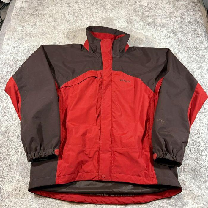 Veste de Ski / Snowboard Patagonia Gore-Tex Vintage Marron & Rouge - photo numéro 1