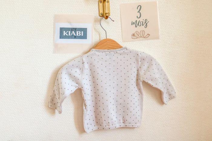 Gilet à pois, Kiabi, 3 mois - photo numéro 3