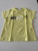 T-shirt jaune smiley 12/18