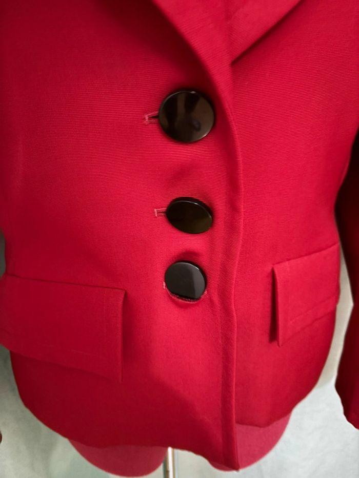 Veste blazer vintage 80's Yves Saint Laurent rouge - photo numéro 3