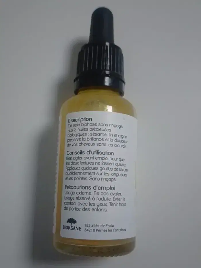 Sérum Biphasé Cheveux - Biorgane - 30ml - Neuf - photo numéro 3