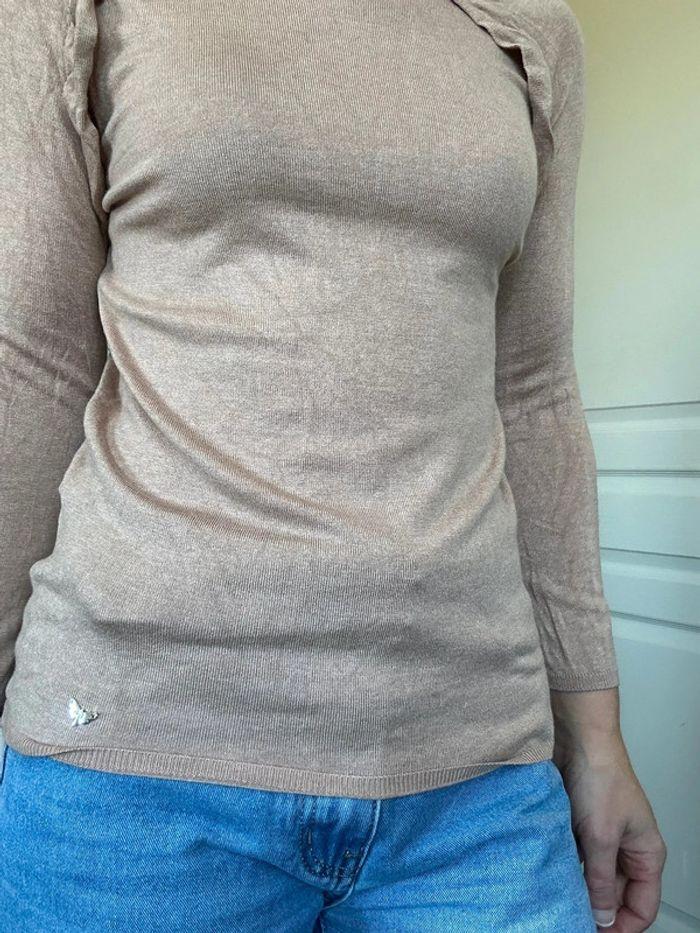 Pull marron beige Les petites Bombes taille 36/38 💖 - photo numéro 5