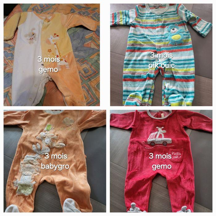 Lot 8 pyjamas babygros garçon 3 mois - photo numéro 8