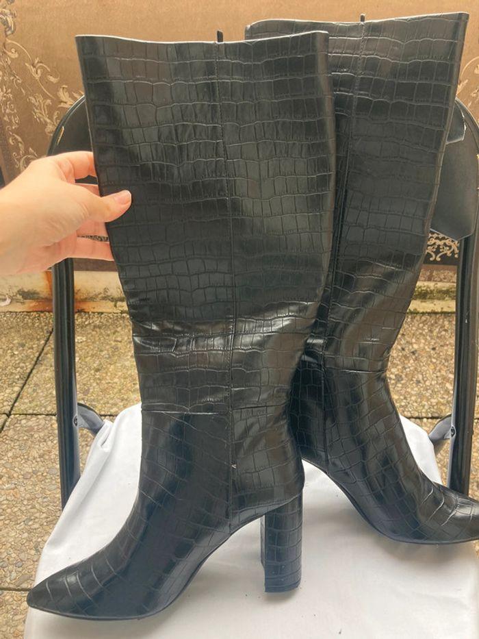 Bottes longues noires h&m taille 39 - photo numéro 3