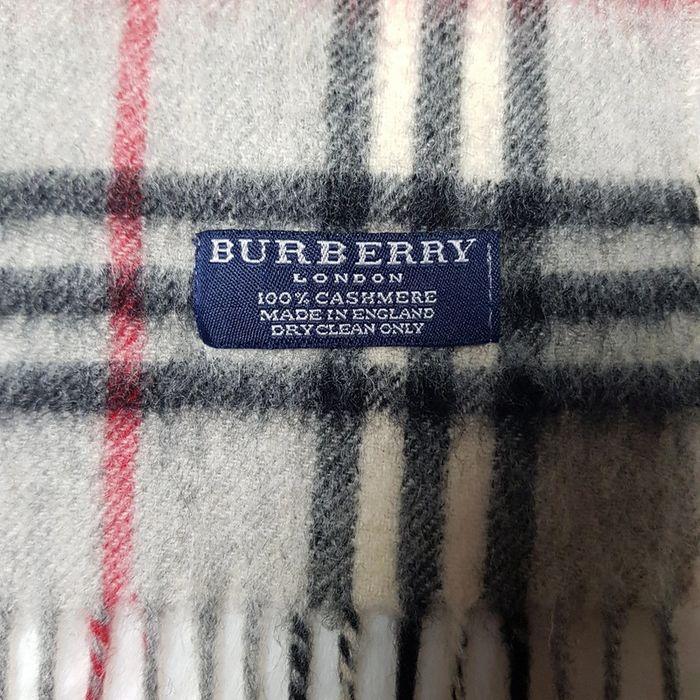 Écharpe Burberry Cachemire Gris - photo numéro 2