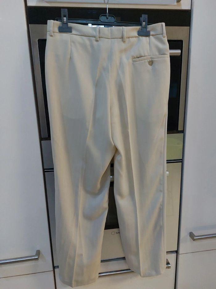 Pantalon de costume beige - photo numéro 3