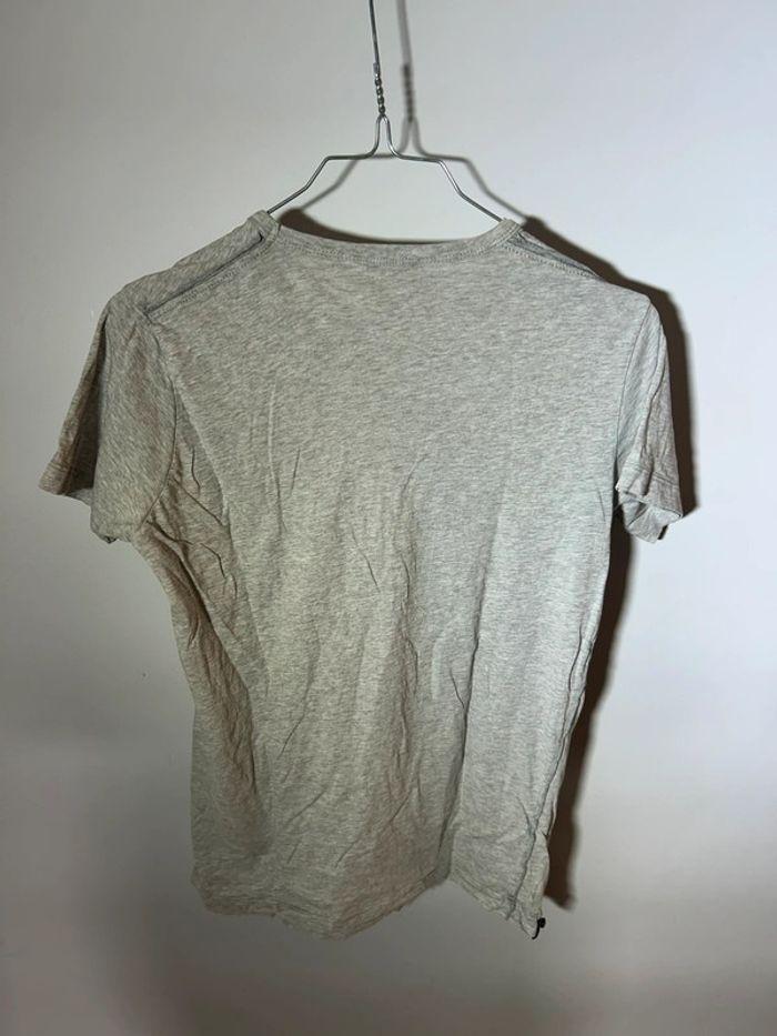 Teeshirt gris Diesel homme col V - photo numéro 4