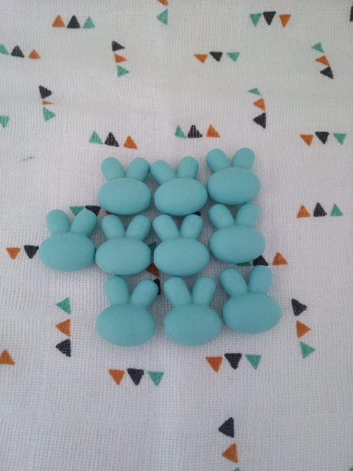 Lot de perles en silicone lapin - photo numéro 6