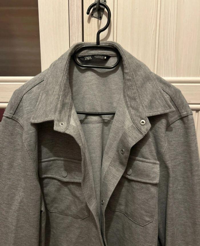 Veste grise pour homme, taille L, très bon état, Zara - photo numéro 3