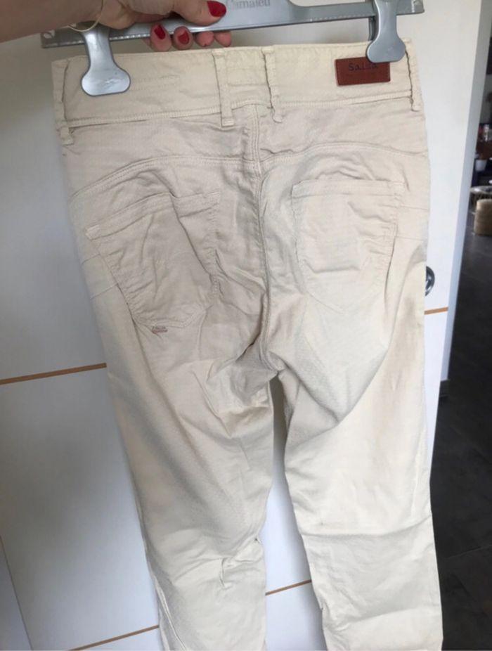 Salsa pantalon chino beige effet ventre plat - photo numéro 7