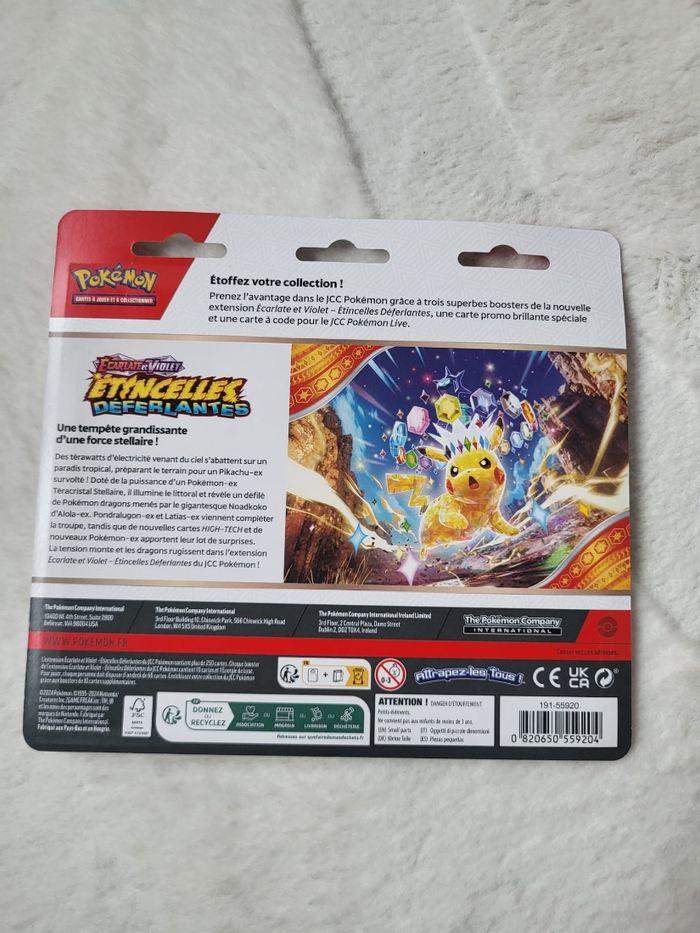 Tripack Pokémon Étincelles Déferlantes EV8 - photo numéro 2