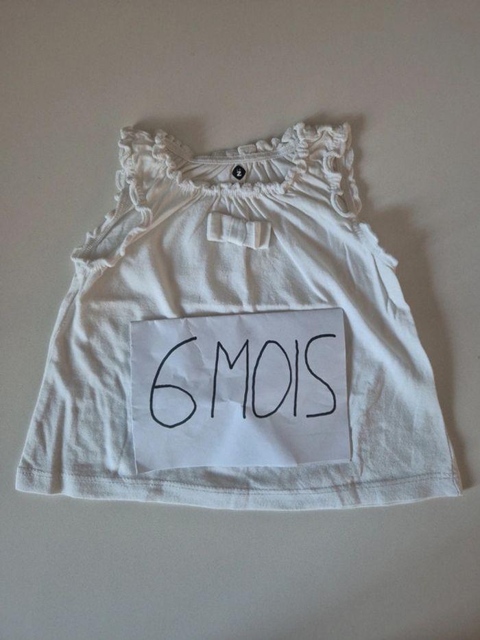 T-shirt sans manches 6mois - photo numéro 1