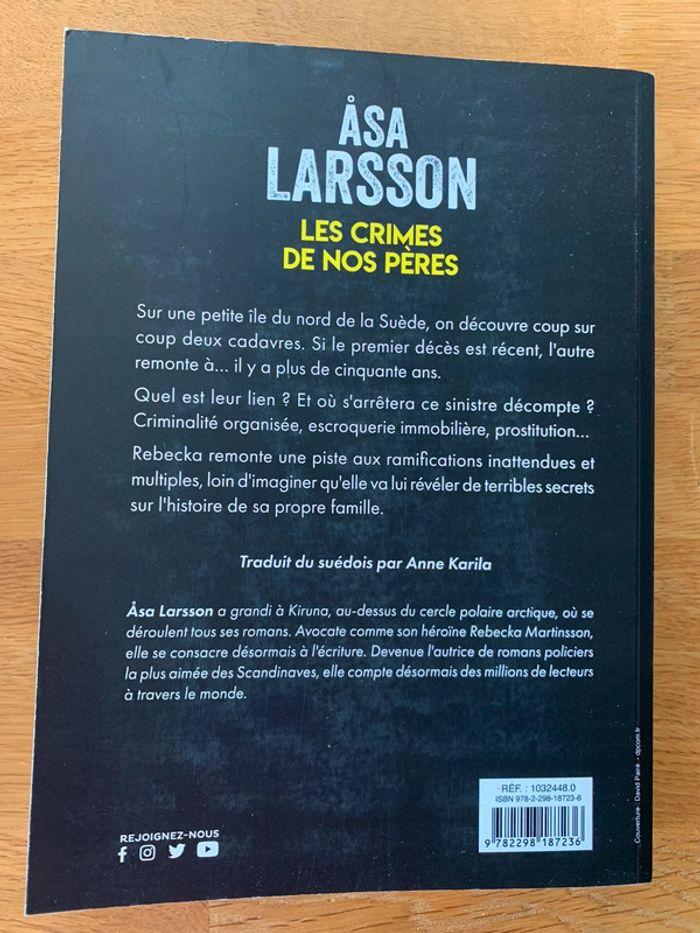 Les crimes de nos pères de  Asa Larsson - photo numéro 2