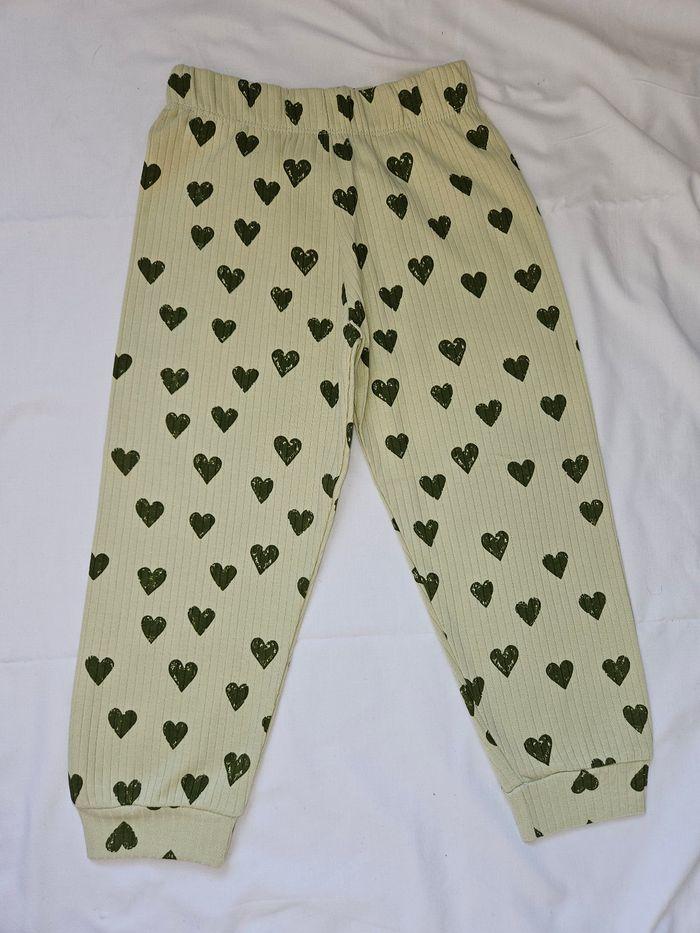 Pyjama Fille  3/4 Ans Vert À Coeur - photo numéro 4