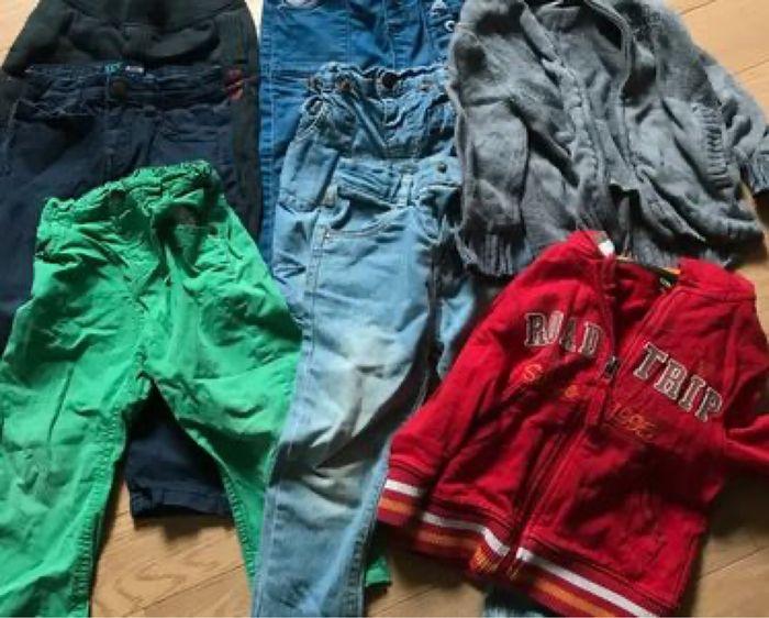 Lot vêtements garçon 2 ans pantalon gilets