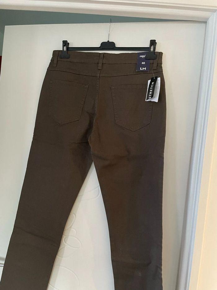 Pantalon homme extensible gris coupe droite regular neuf la halle taille 40 - photo numéro 5