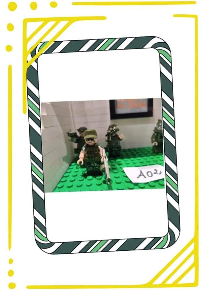 "Lot A02" - Lot de 6 soldats type Lego - photo numéro 2