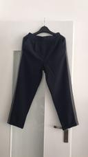 Pantalon bleu marine et gris