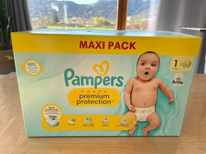 Couches Pampers neuves Maxi pack Premium protection taille 1 de 2 à 5 kg - photo numéro 6