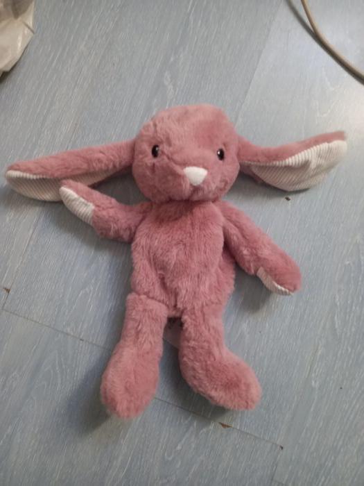 Peluche neuve lapin rose - photo numéro 2