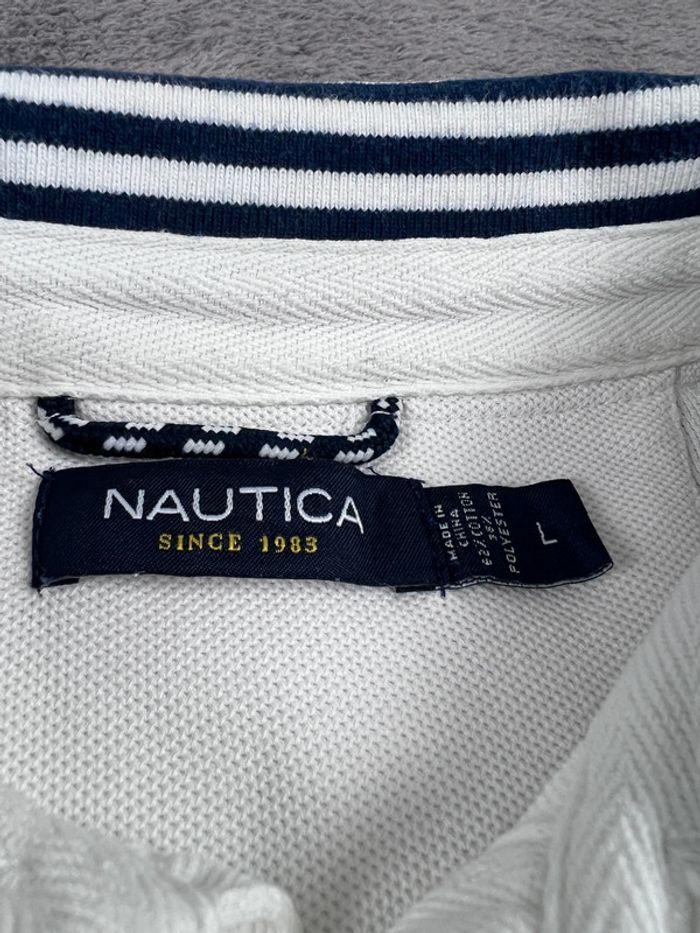 👕 Polo Nautica Logo Brodé Blanc Taille L 👕 - photo numéro 6