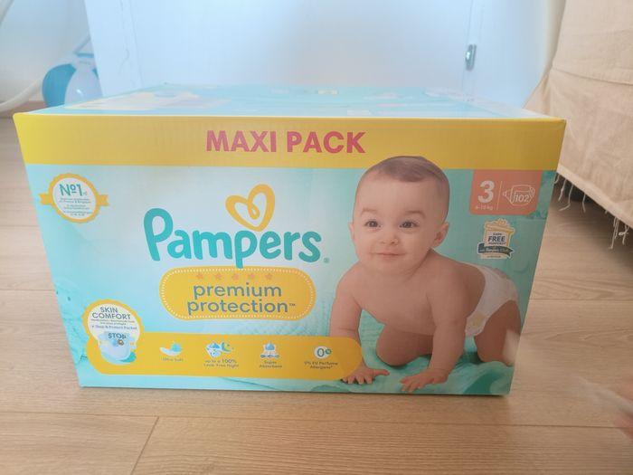 Maxi pack couches Pampers premium protection taille 3