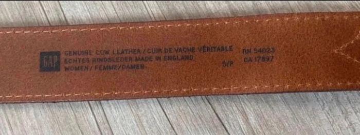 Ceinture cuir de vachette véritable Gap très bon état - photo numéro 2