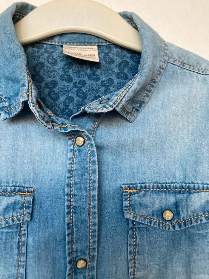 Zara chemise en jean 7/8 ans - photo numéro 3