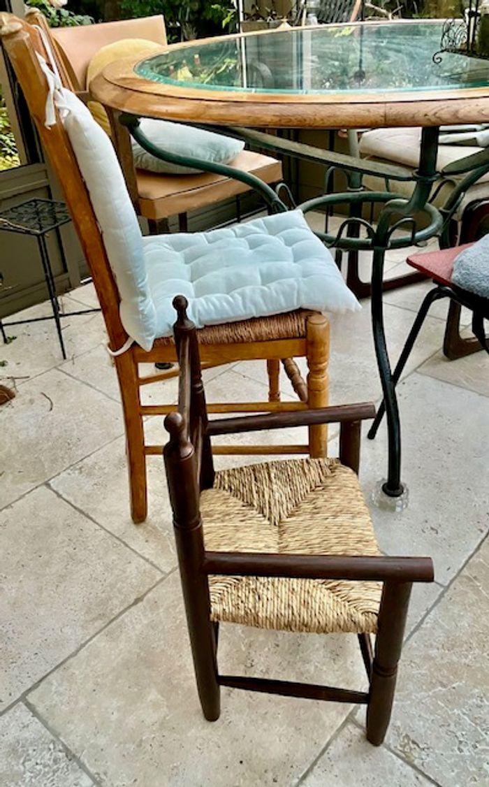 Chaise en bois enfant avec accoudoirs - photo numéro 6